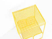 Yellow mesh side table