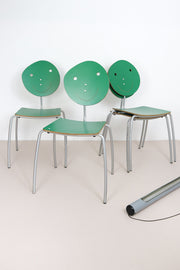 Agatha Stacking Chairs by Prada for Amat-3 Set of 4