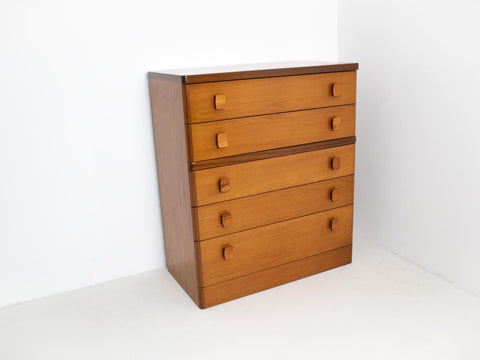MCM teak chest of drawers