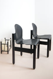 Thonet Flex 2000 Stacking Chairs - Black