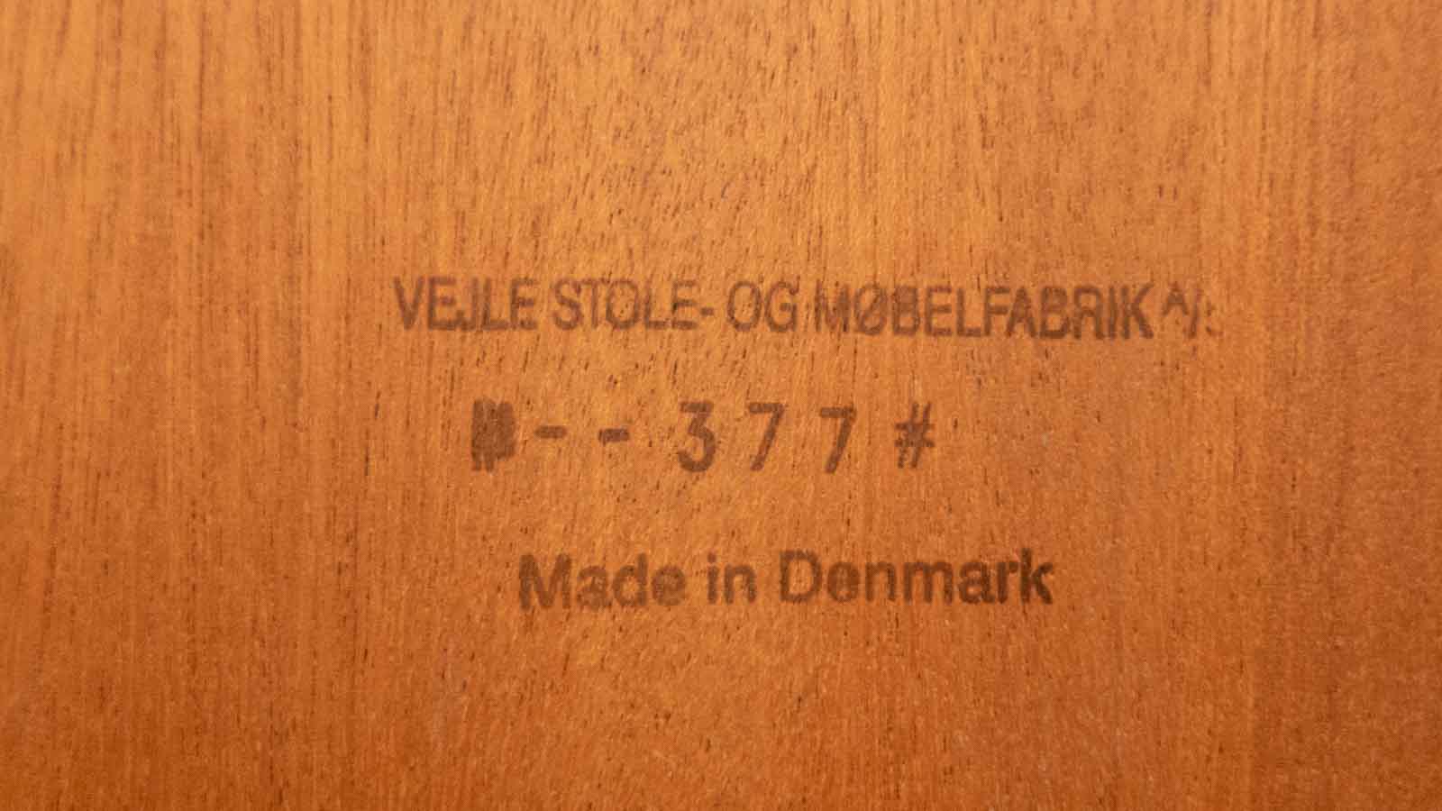 EBTD | Danish Modern Vejle Stole & Møbelfabrik Square Coffee Table