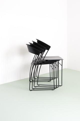 Juliette Stacking Chairs by Wettstein for Baleri Italia