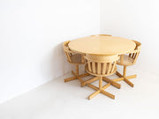 Scandinavian dining table and chairs