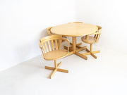 Vintage Scandinavian dining table and chairs