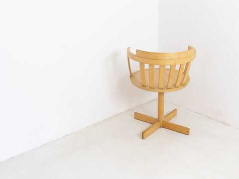Vintage Swedish swivel dining chair