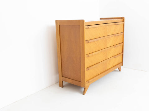 Mid century modern oak chest of drawers