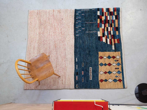Vintage Persian gabbeh rug
