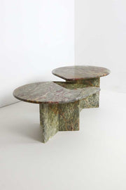 Vintage Italian Marble Nesting Coffee Tables - Sage and Berry