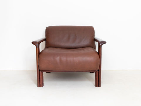 Retro burgundy leather chair