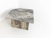 Grey marble side table