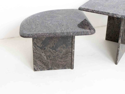 Retro Italian marble nesting table