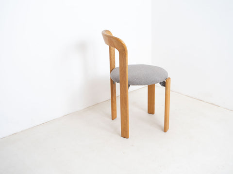Oak stacking chair