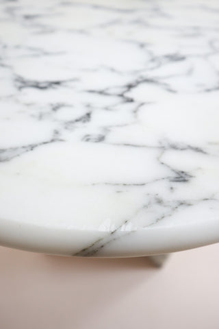 White Italian Marble Dining Table