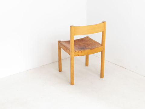 side chair with leather seat